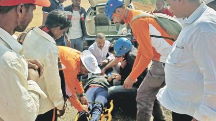 search and rescue operation after trekking accident