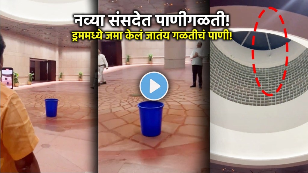 water leakage in new parliament building