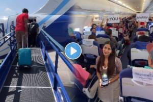 woman proposed to boyfriend on IndiGo flight