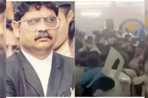 dispute in Bhandara Adv Gunaratna Sadavarte ST Bank meeting Throwing chairs on police