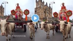 Video : शेतकऱ्याच्या बैलगाडीतून बाप्पाचे आगमन; नेटकरी म्हणाले, “हीच आपली संस्कृती आहे..” मुंबईचा व्हिडीओ होतोय व्हायरल