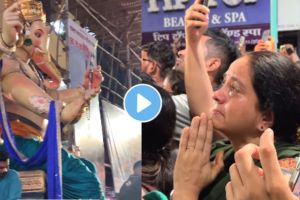 The woman was staring at the Ganesha idol | emotional video