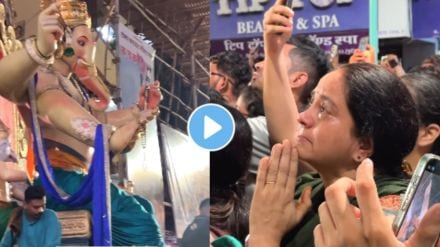 The woman was staring at the Ganesha idol | emotional video