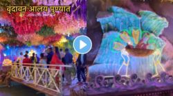 Pune Video : वृंदावन आलंय आपल्या पुण्यात! तुम्ही पाहिला का हा सुंदर देखावा, VIDEO एकदा पाहाच