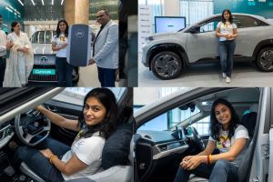 Tata ev Gifts Curvv.ev Electric SUV to Manu Bhaker