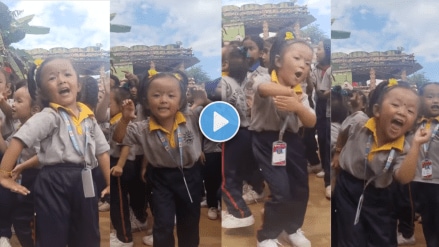 Adorable video of little girl dancing to Nepali song with cute expressions