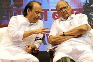 Ajit pawar and Sharad Pawar