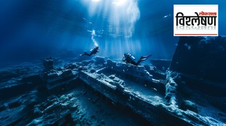 Ancient submerged bridge in Mallorca