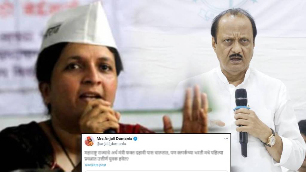 Anjali Damania and ajit pawar