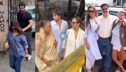 Arbaaz Khan Shura Khan meets malaika arora family