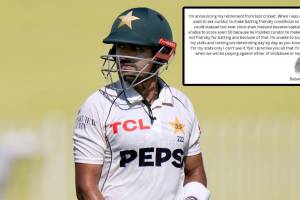 Babar Azam Retirement From Test Cricket Fake Post Goes Viral on Social Media