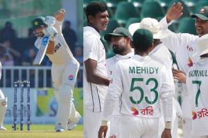 Bangladesh beat Pakistan by 6 wickets in the second Test at Rawalpindi Cricket Stadium in Marathi