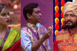 Bigg Boss Marathi Season 5 Pandharinath Kamble filled Nikki with bitter ladoo