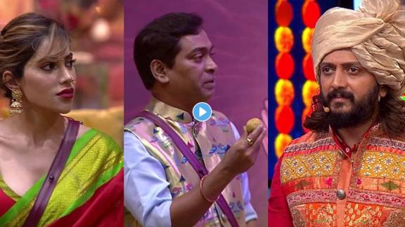 Bigg Boss Marathi Season 5 Pandharinath Kamble filled Nikki with bitter ladoo