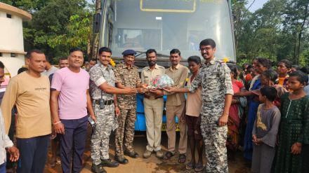 After 75 years of independence ST bus started for the first time in Naxal-affected Gardewada