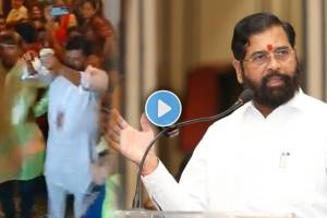 Cm Eknath Shinde on anand Ashram Video