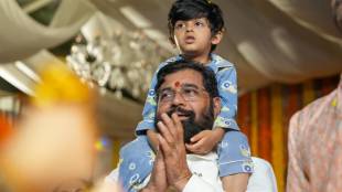 Eknath Shinde with Grand Son Rudransh