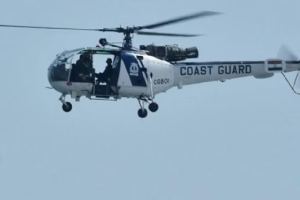 Indian Coast Guard personnel missing after helicopter makes hard landing