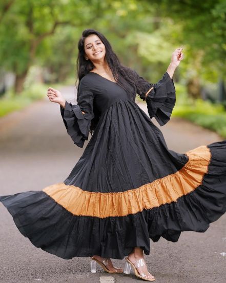 Jui Gadkari Black Long Gown