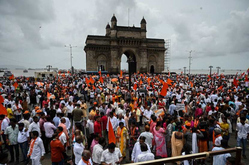 MVA Protest Against Mahayuti 