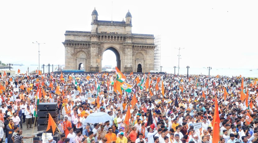 MVA Protest Against Mahayuti 