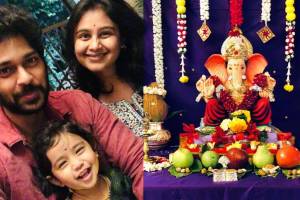 Mrunal Dusanis is celebrating his first Ganeshotsav After returning to India