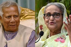 Muhammad Yunus and sheikh hasina bangladesh