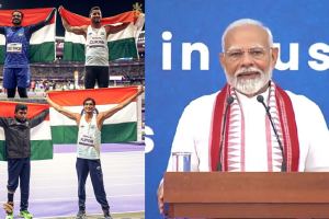 Narendra Modi calls medallists