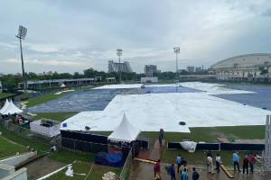 AFG vs NZ Test Day 3 play Updates in marathi