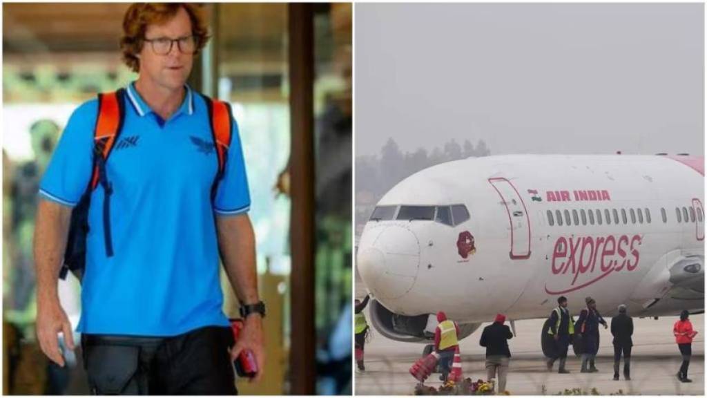 jonty rhodes air india flight late over an hour and a half he is wait at mumbai airport