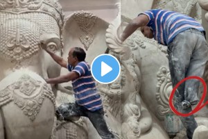 Ganeshostav 2024 Divyang Man Working On Ganpati Bappa Idol Leaves Netizens In Saluting Him