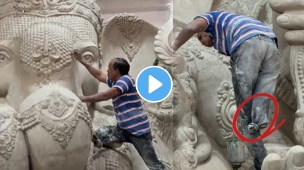 Ganeshostav 2024 Divyang Man Working On Ganpati Bappa Idol Leaves Netizens In Saluting Him