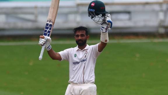 Ajinkya Rahane century in County Championship Division Two 2024