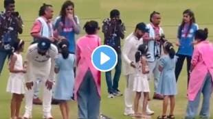 IND vs BAN Rohit Sharma interacts with R Ashwin Daughters