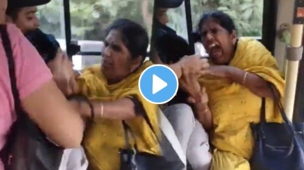 Two Ladies and boy inside DTC bus over Seat issues shocking video