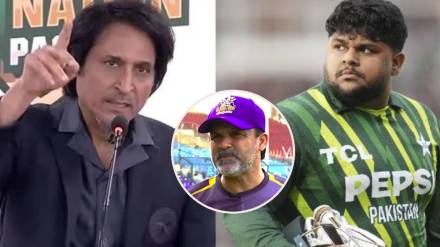 Moin Khan father of Azam khan criticizes PCB Former Chief Ramiz Raja