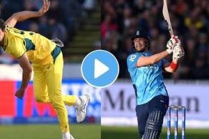 ENG vs AUS Liam Livingstone smashed 28 runs in a over of Mitchell Starc video viral