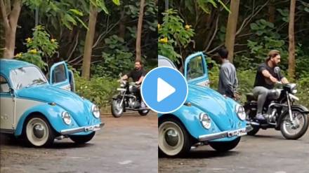 MS Dhoni enjoying riding a bike in Ranchi after his holiday in America video gone viral