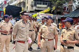 heavy security of 3200 policemen during ganpati visarajan in Pimpri and Chinchwad