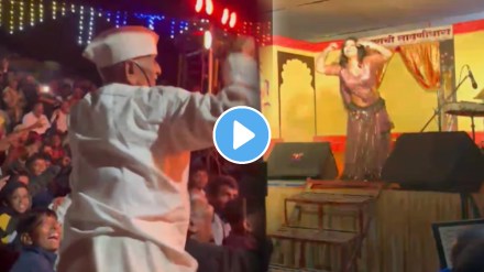 Dance video done by old man on marathi song Khelatana rang bai holicha currently going viral