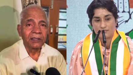 Mahavir Phogat Statement on Vinesh Phogat after join Congress party