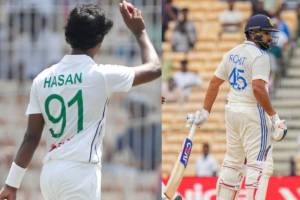 IND vs BAN 1st Test Mahmud Hasan no wicket celebration