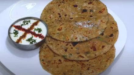 Olya Narlacha Paratha Recipe in marathi