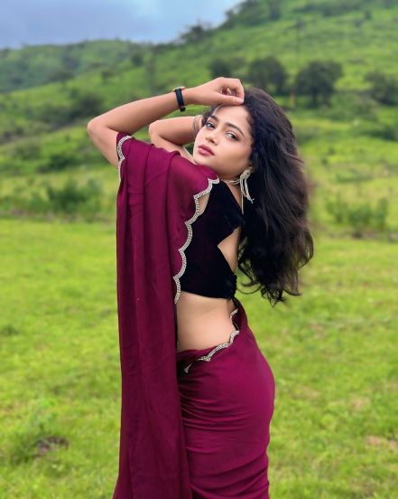 shivali param in saree look