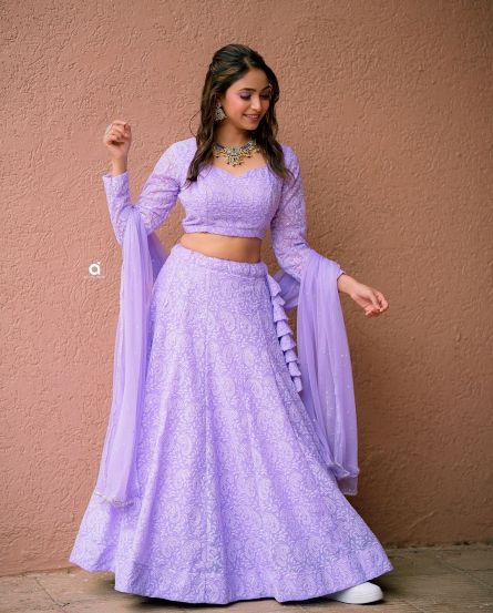 Sayali Deodhar Lavender Lehenga Look