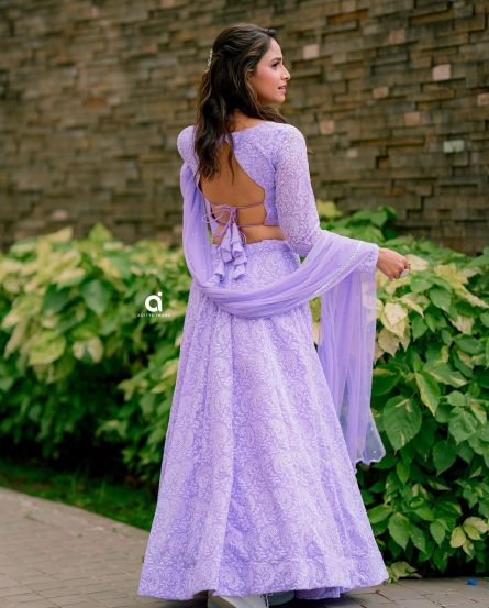 Sayali Deodhar Lavender Lehenga Look