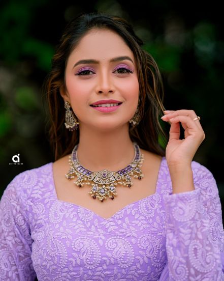 Sayali Deodhar Lavender Lehenga Look