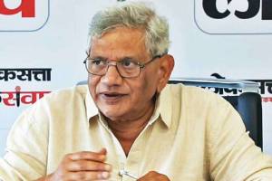 conversation with cpim secretary sitaram yechury last year in loksatta loksamvad event