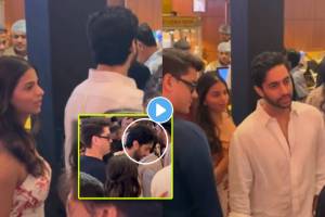 Agastya Nanda shields Suhana Khan from crowd at Call Me Bae screening video goes viral on social media