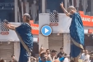 Tum To Dhokebaaz old lady dance on a tractor in Pune Ganesh Visrjan mirvnuk 2024 Video Viral